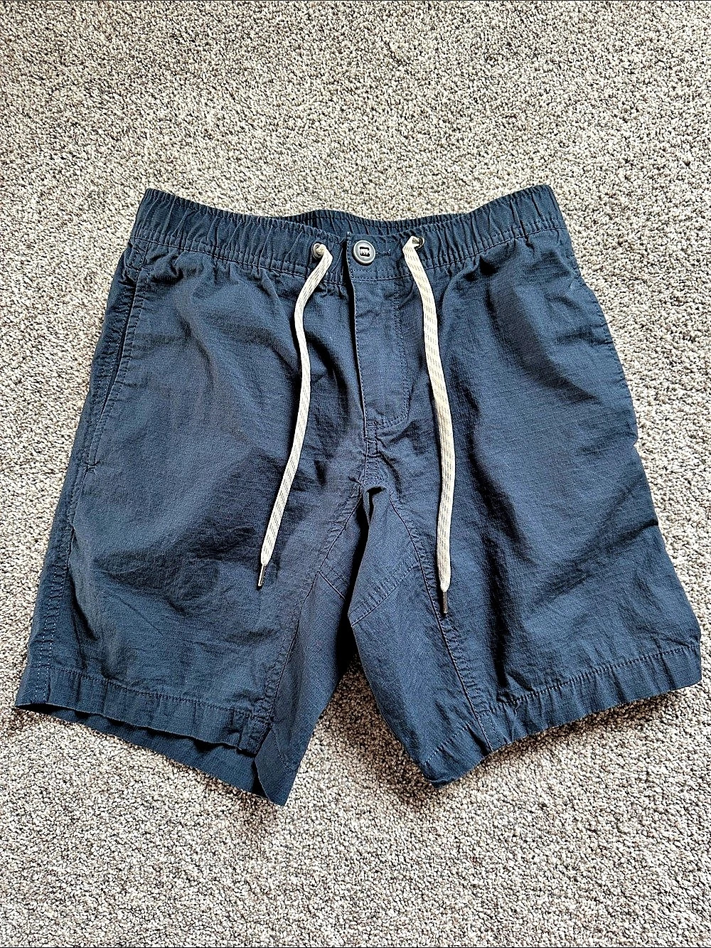 Vuori Organic Cotton Shorts in Blue Size XS